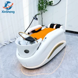 XinSheng Professional Electric Massage Bed Head SPA Salon Massage Table Hair Washing Fumigation Beds Barber Shop Smart Furniture